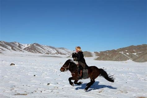  Eagle Huntress -  A Symphony of Steppes and Courage!